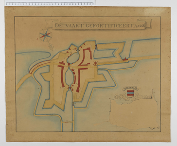 2128 Kaart van de fortificaties om het dorp Vreeswijk